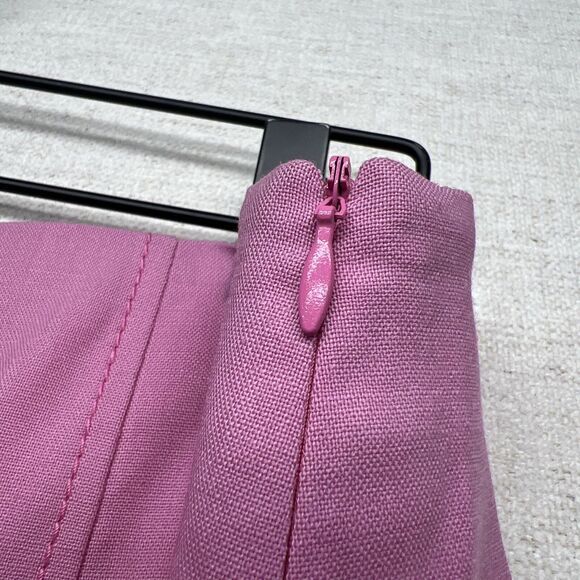 Valentino Roma Womens Lined Zippered Pencil Skirt Pink Size EUR 46 US 10 Office - Picture 7 of 13